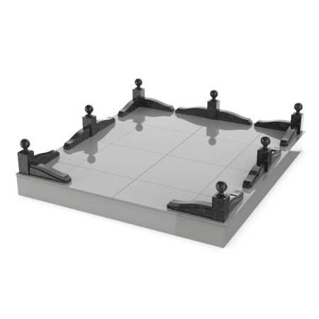 Гранитная ограда 12