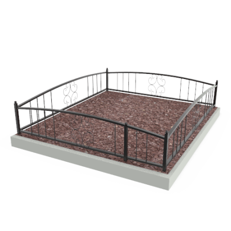 Металлическая ограда 04