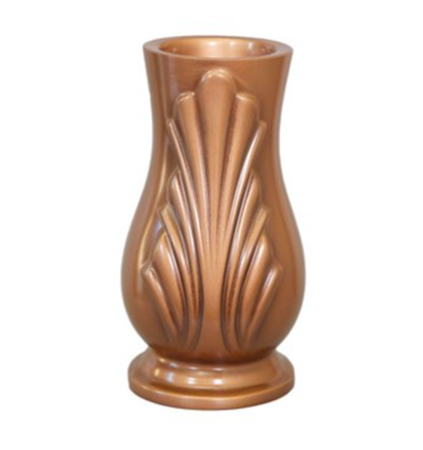 Ваза полимерная 10 бронза