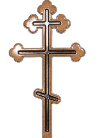 Крест полимерный (под бронзу) 010
