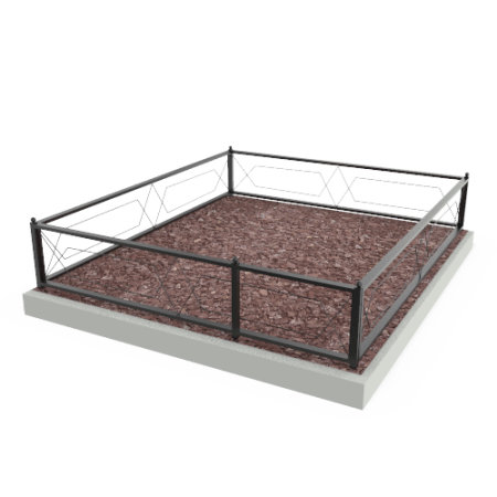 Металлическая ограда 03