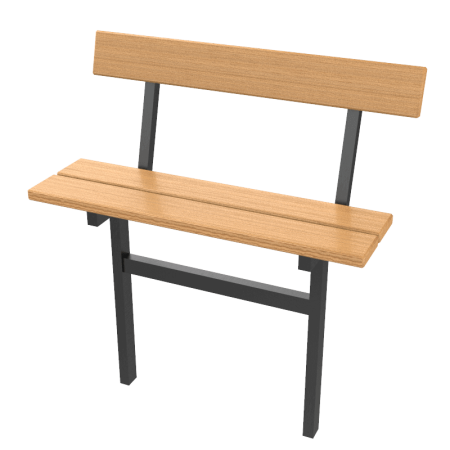 Лавочка на могилу металлическая СК-5