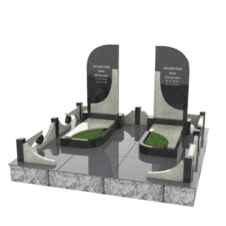 Семейный памятник для двоих комплекс С4