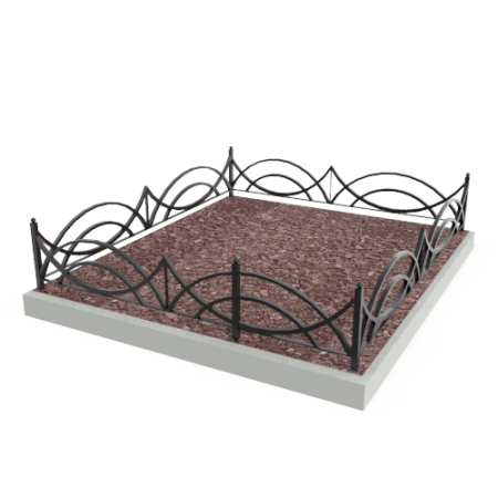 Металлическая ограда 02