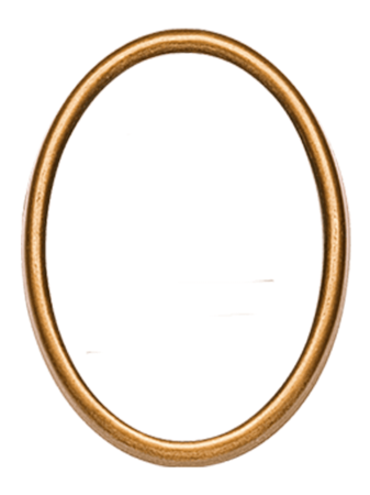 Рамка овал бронза для могил