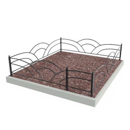 Металлическая ограда 07