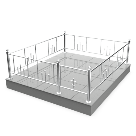 Ограда из нержавейки 04