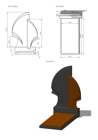 Памятник на могилу женщине W15