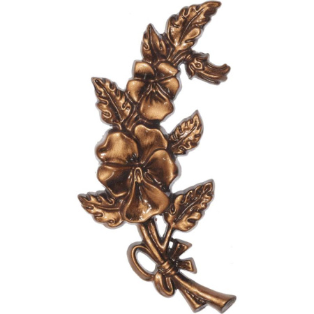 Цветы полимерные (под бронзу) 005