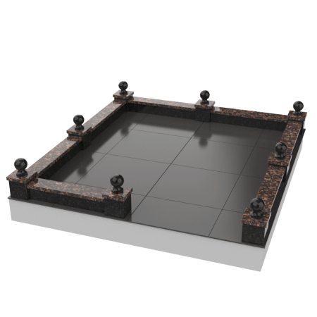 Гранитная ограда 15