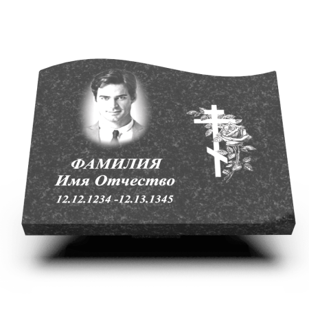 Табличка на могилу из гранита 04