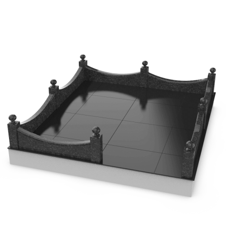 Гранитная ограда 07